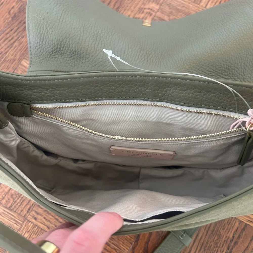 Coccinelle Suede + Leather 2 Way Bag - Picture 6 of 16